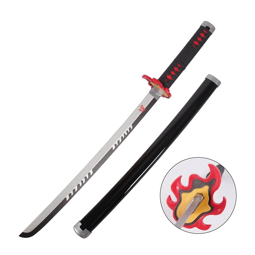 大小日本刀（レプリカの為刃は付いておりません！） Amazon.co.jp: Hohaicer 日本刀 レプリカ 我妻善逸 発光刃 75cm